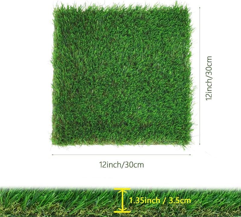 THREE ORANGES Chicken Nesting Box Pads , Washable Artificial Grass Nesting Mats Cuttable Chickens Nest Box Bedding Liners Reusable Nesting Pads for Chicken Coop Egg Duck Chicks Goose 12x12x1.35inch (6PACK) - Image 3